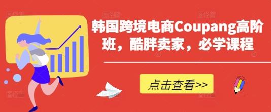 韩国跨境电商Coupang高阶班，酷胖卖家，必学课程勾八项目-每天更新副业赚钱项目,副业,网创,创业者的聚集地勾八项目